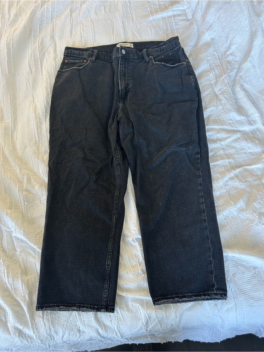 Women’s Black Straight-Leg Jeans - Curve Love - SHORT length